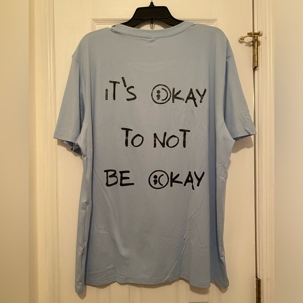 Light Blue “I’m Fine” Unisex T-Shirt NWOT